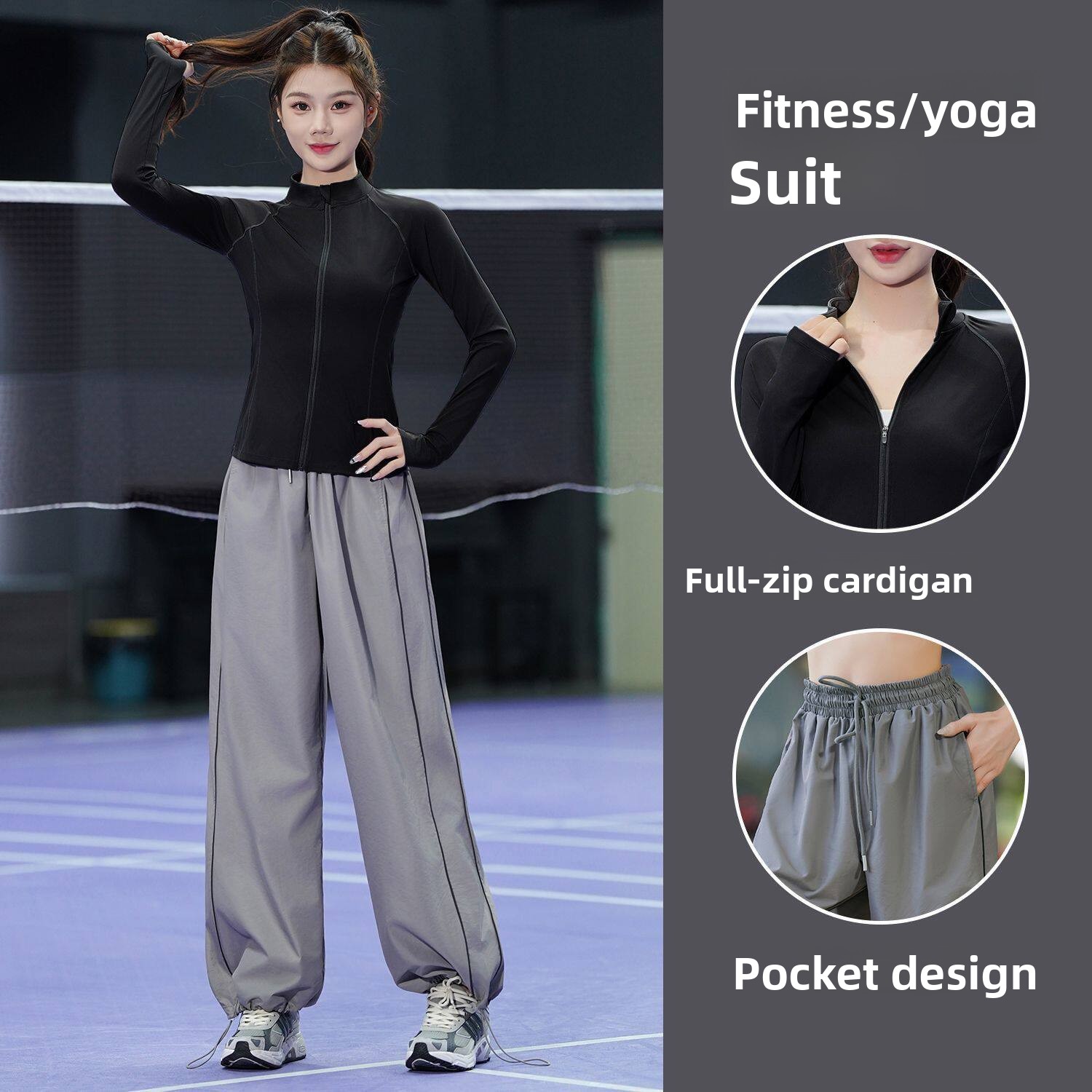Yoga Fitness Outfit - Женский комплект спортивной одежды для бега: