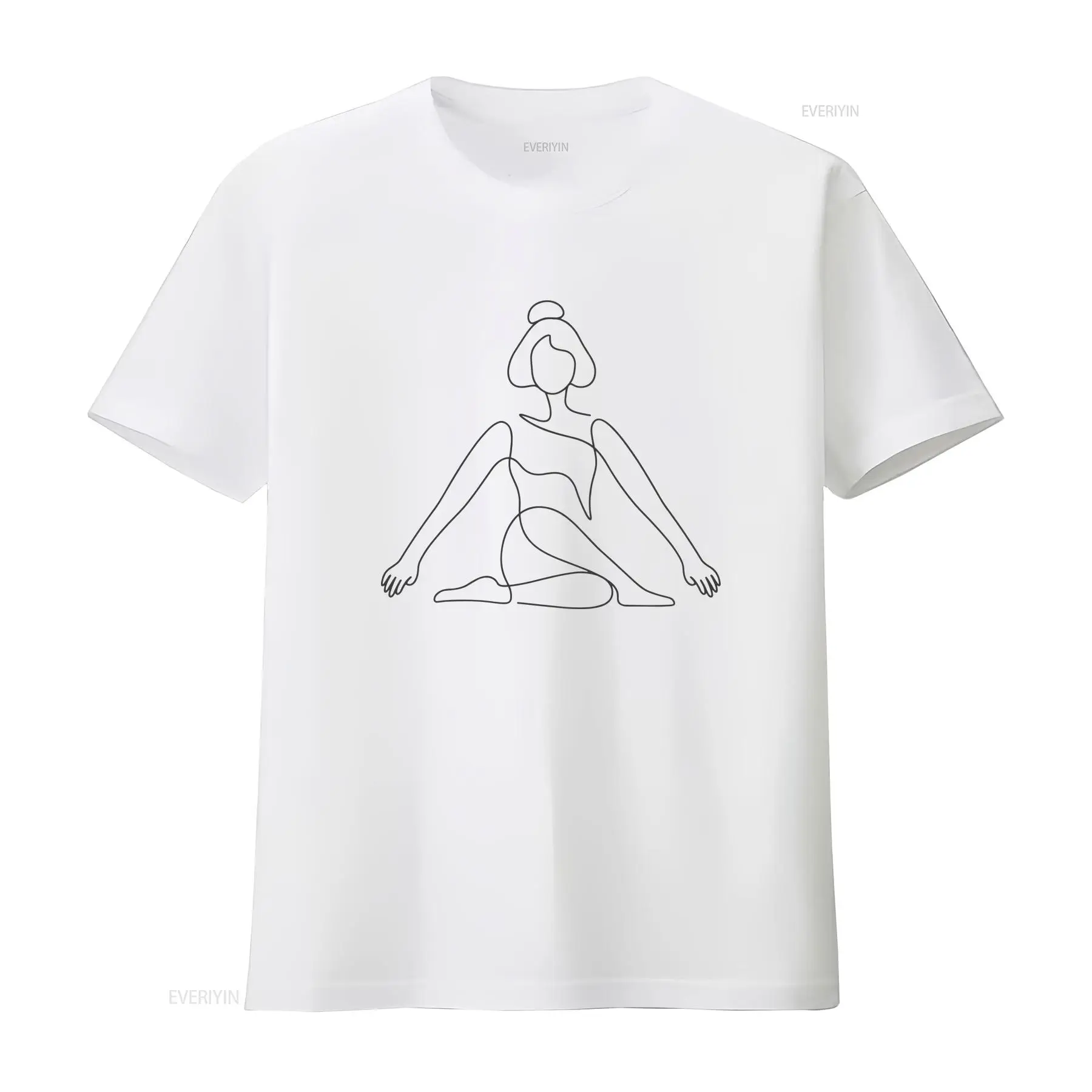 Zen Yoga Fitness - Футболка с изображением позы для йоги