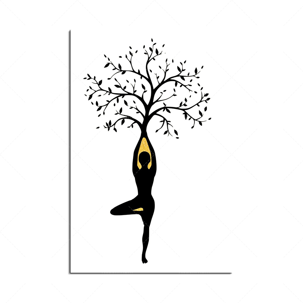 Постер с позами йоги, медитаци – обзор и цена Zen Yoga Fitness